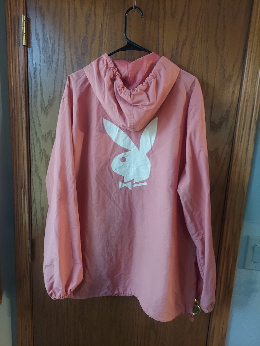 Playboy by PacSun Pink Anorak Windbreaker Jacket Large | Big Back Logo